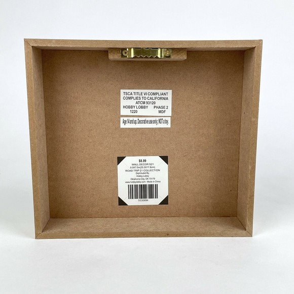 Woman On Swan Gondola Dog 8" x 7" Hobby Lobby Wall Decor Road Trip 21 Collection - Picture 4 of 5